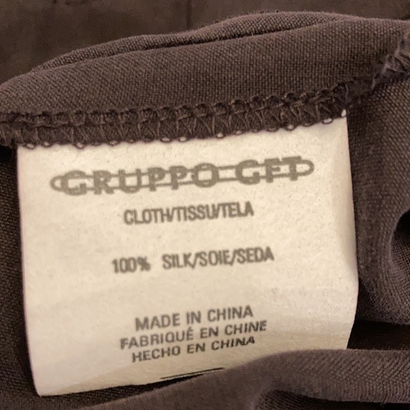 Emanuel Ungaro 100% Silk Drawstring Wide Pants - Picture 7 of 8